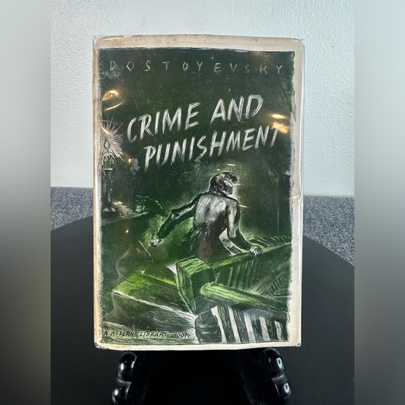 Crime and Punishment Modern Library 199 by Dostoevsky Fyodor 1950 Hardcover - Picture 1 of 11